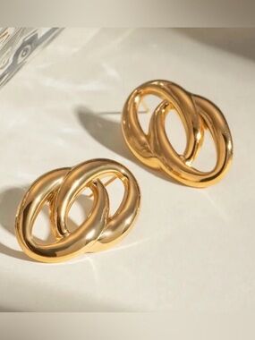 Double Link Drop Earrings